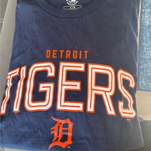 MLB Detroit Tigers Blue Tee Shirt - Large
